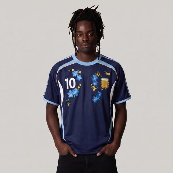 ARGENTINA EMBROIDERED JERSEY