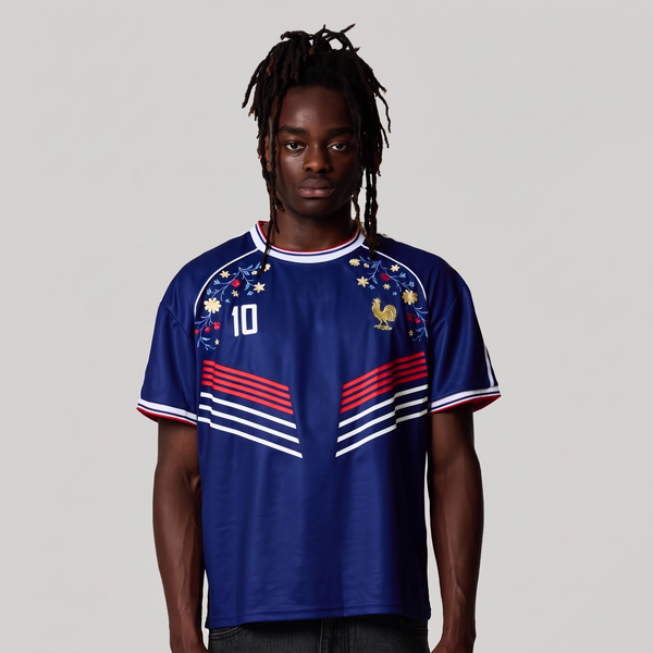 FRANCE EMBROIDERED JERSEY
