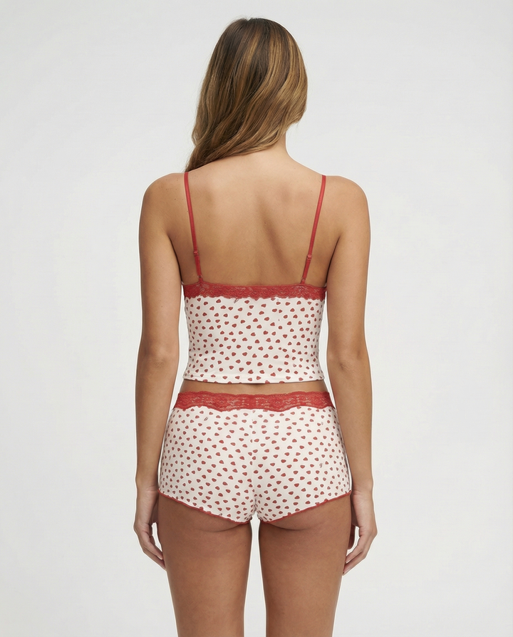 Cherry Print Lounge Set