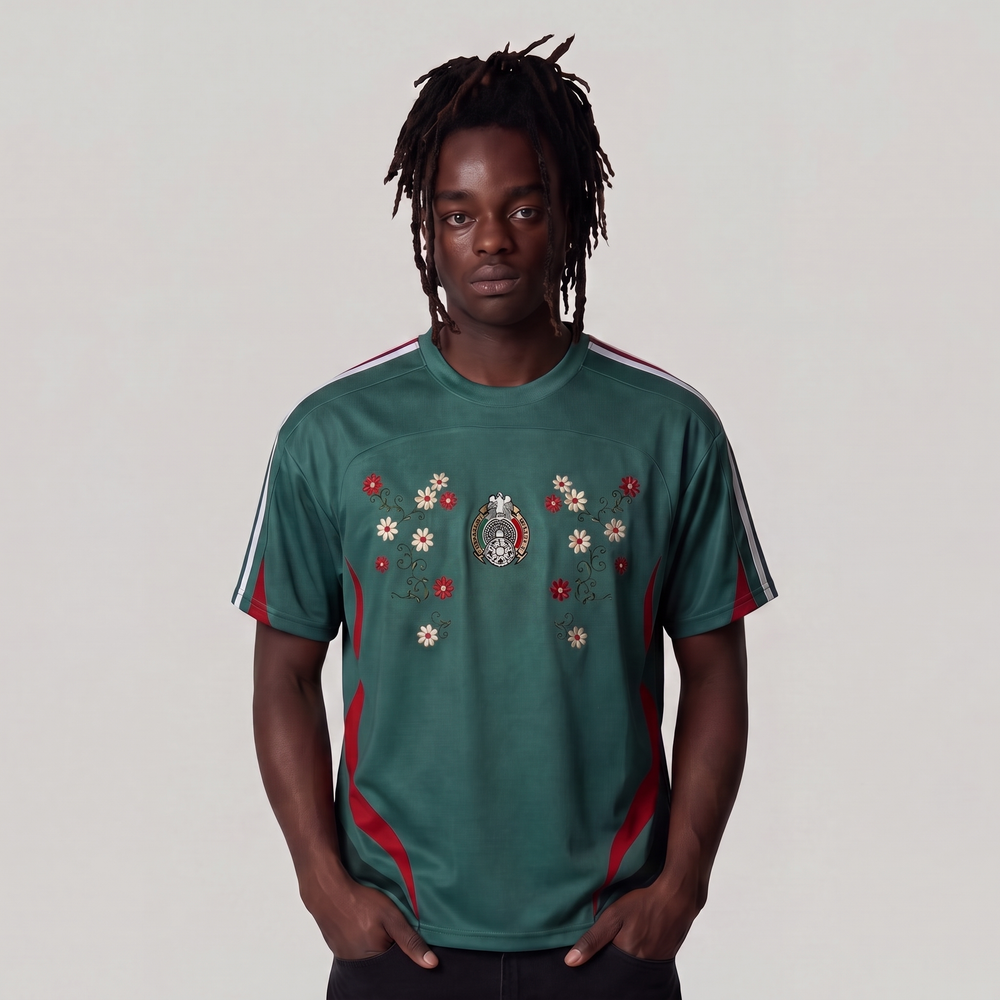 MEXICO EMBROIDERED JERSEY