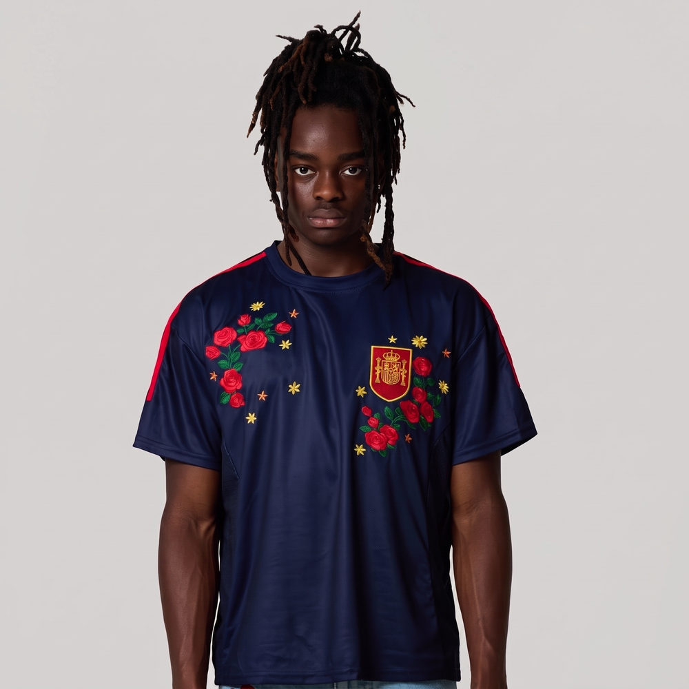 SPAIN EMBROIDERED JERSEY
